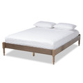 Baxton Studio Cielle Weathered Grey Oak Finished Wood King Size Platform Bed Frame 161-10192